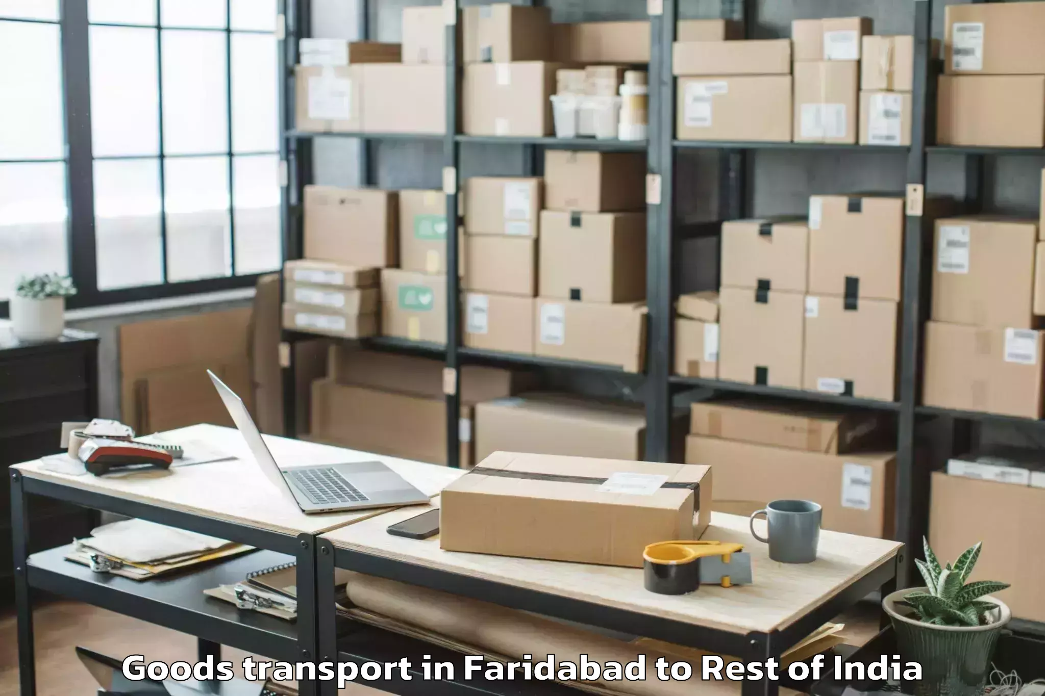 Book Faridabad to Thurkapally Goods Transport